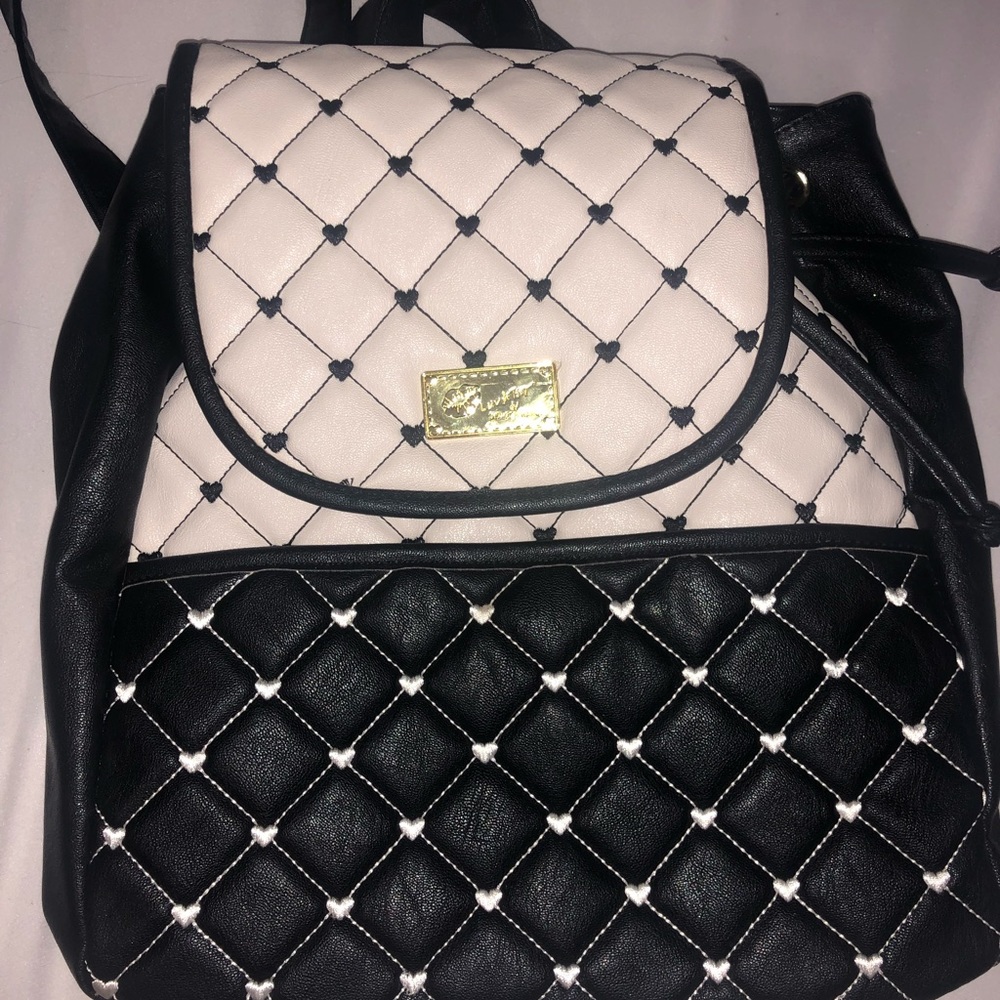 Betsey Johnson heart backpack